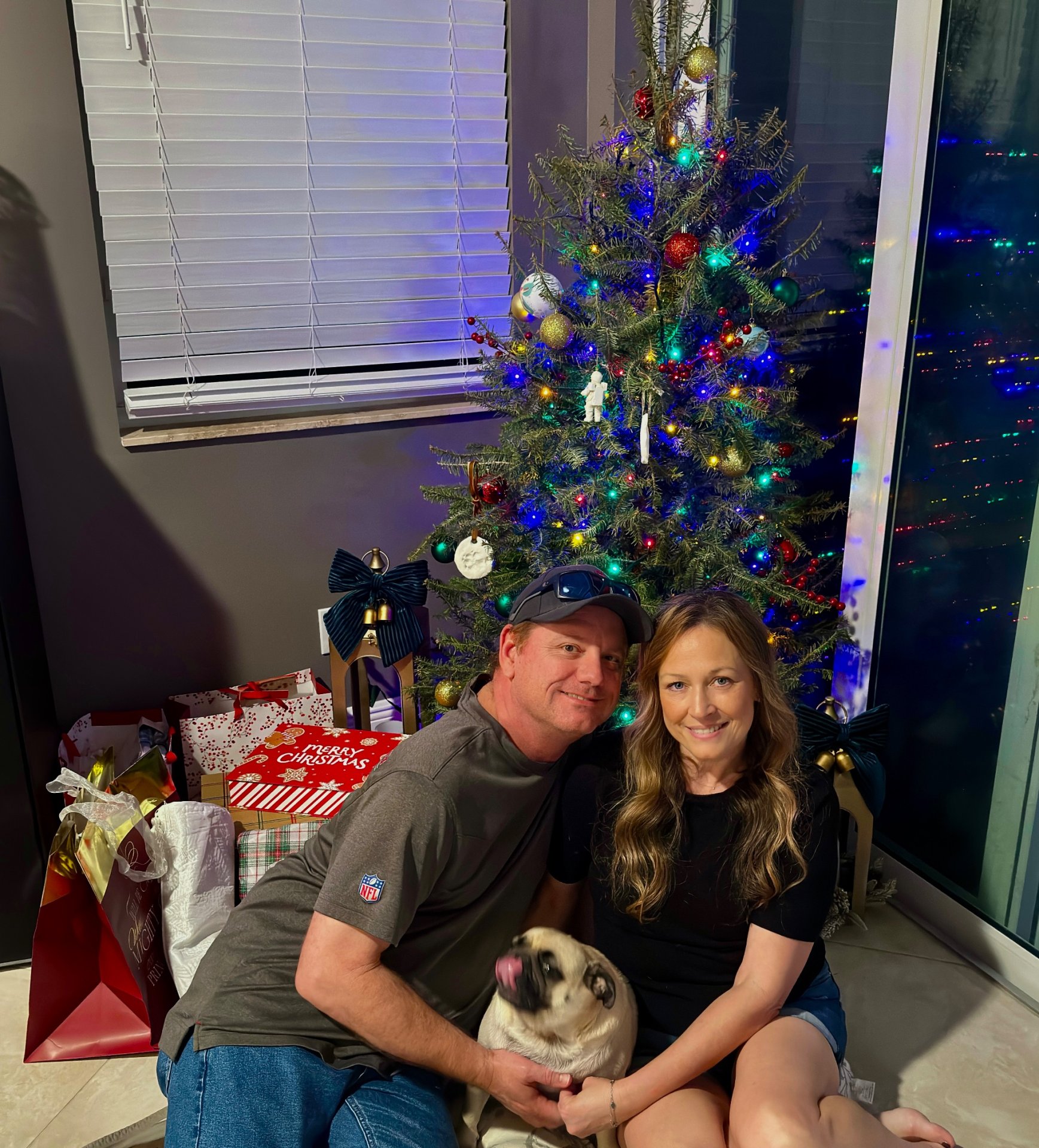 Christmas wrapped in twinkling lights